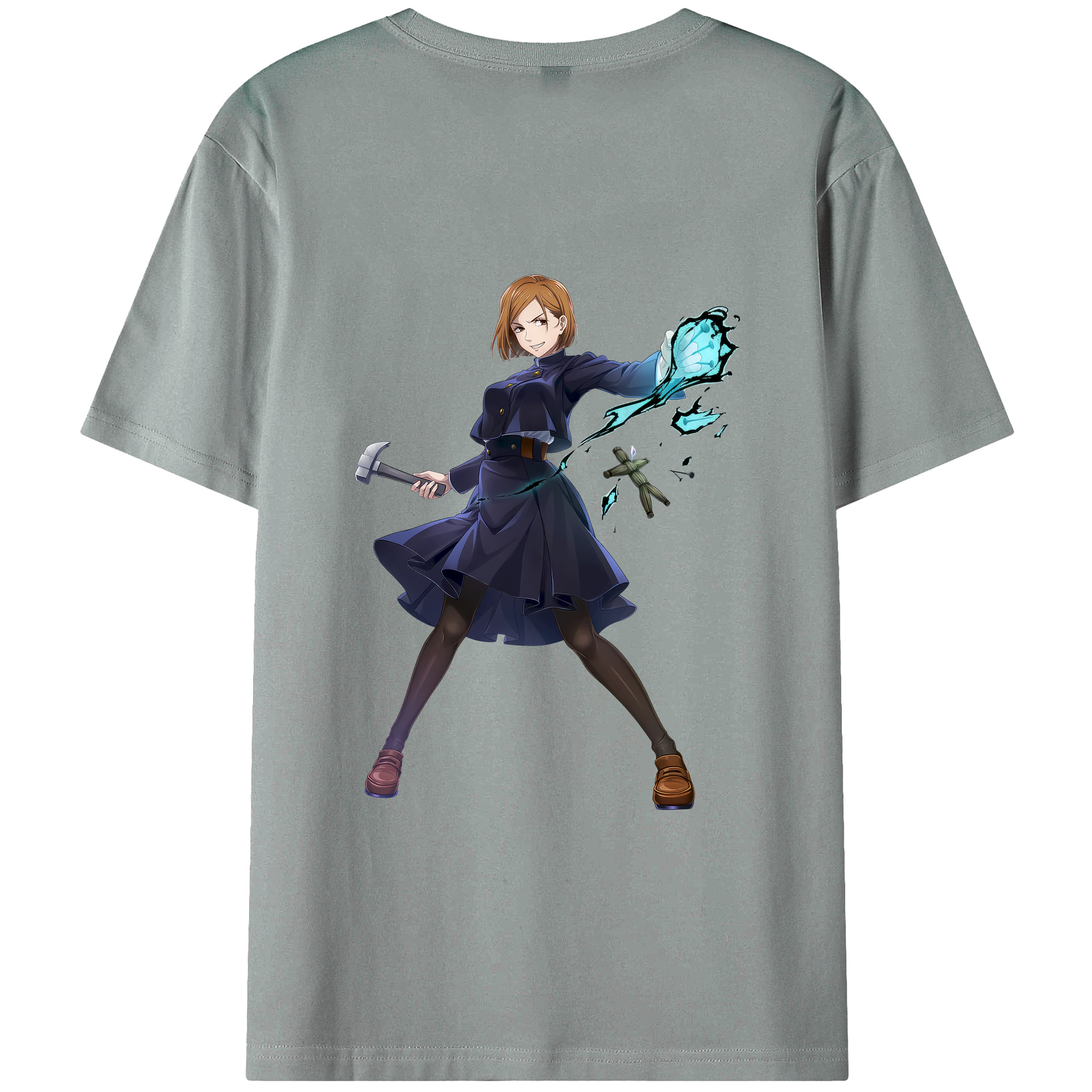 （画像用） 呪術廻戦 Jujutsu Kaisen 綿100％ メンズ半袖Tシャツ（バックプリント） 通気性